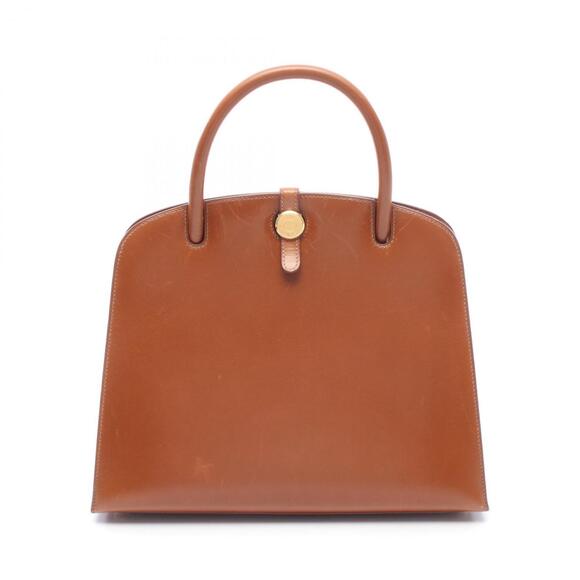 HERMES Handbags - Hermes HERMES Dalvie MM Gold Handbag, Calfskin (Cowhide), Box Calf Leather, W...